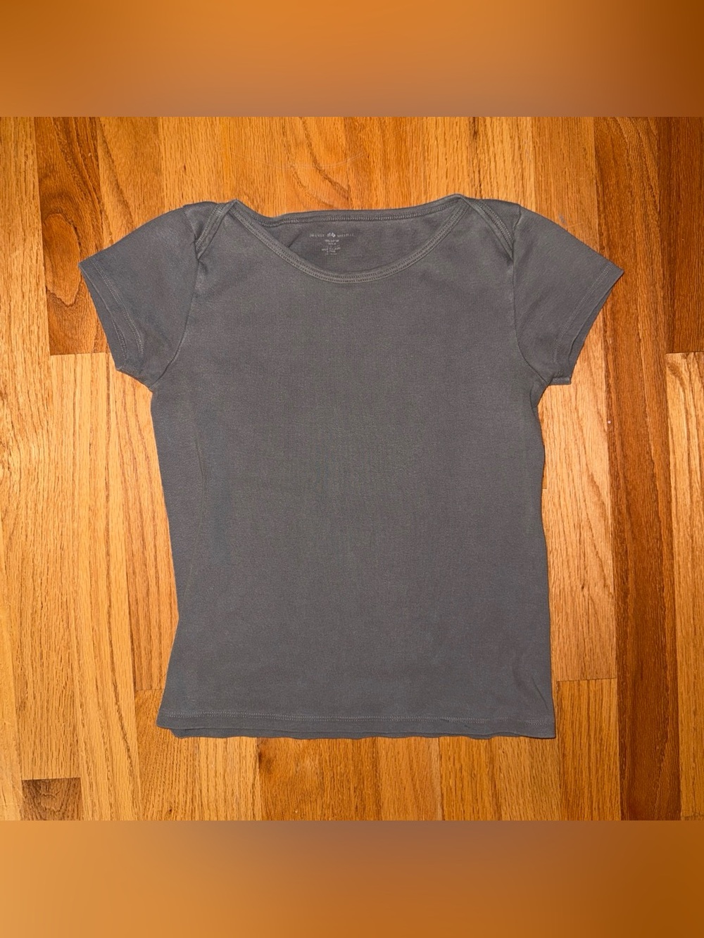 Brandy Melville Gray Short-Sleeve Top